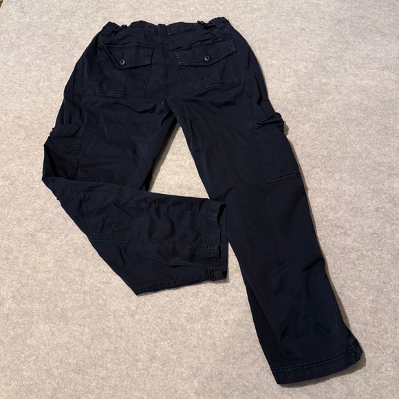 American Eagle Stretch Cargo Utility Pants Womens Size 6 Regular Black - Picture 3 of 8